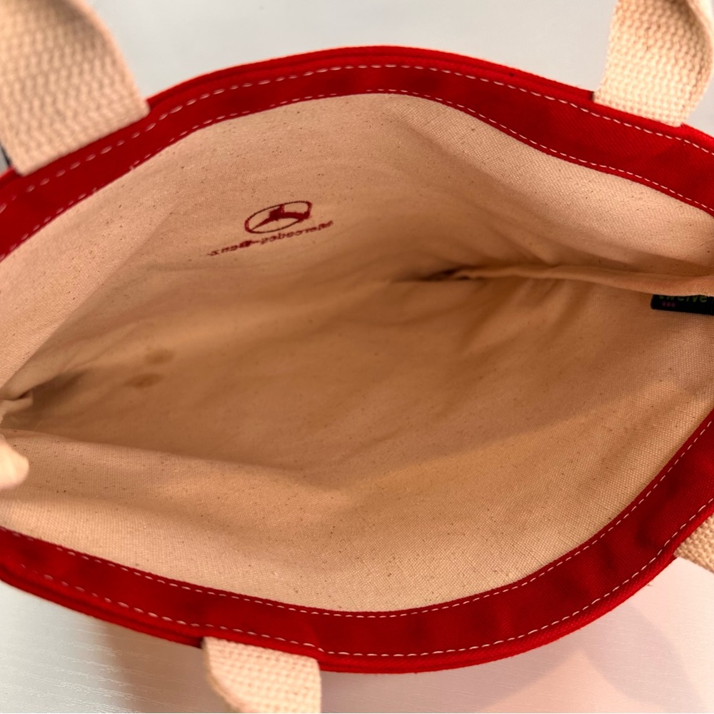 Mercedes Benz Vintage Red Canvas Tote Bag - Picture 13 of 16